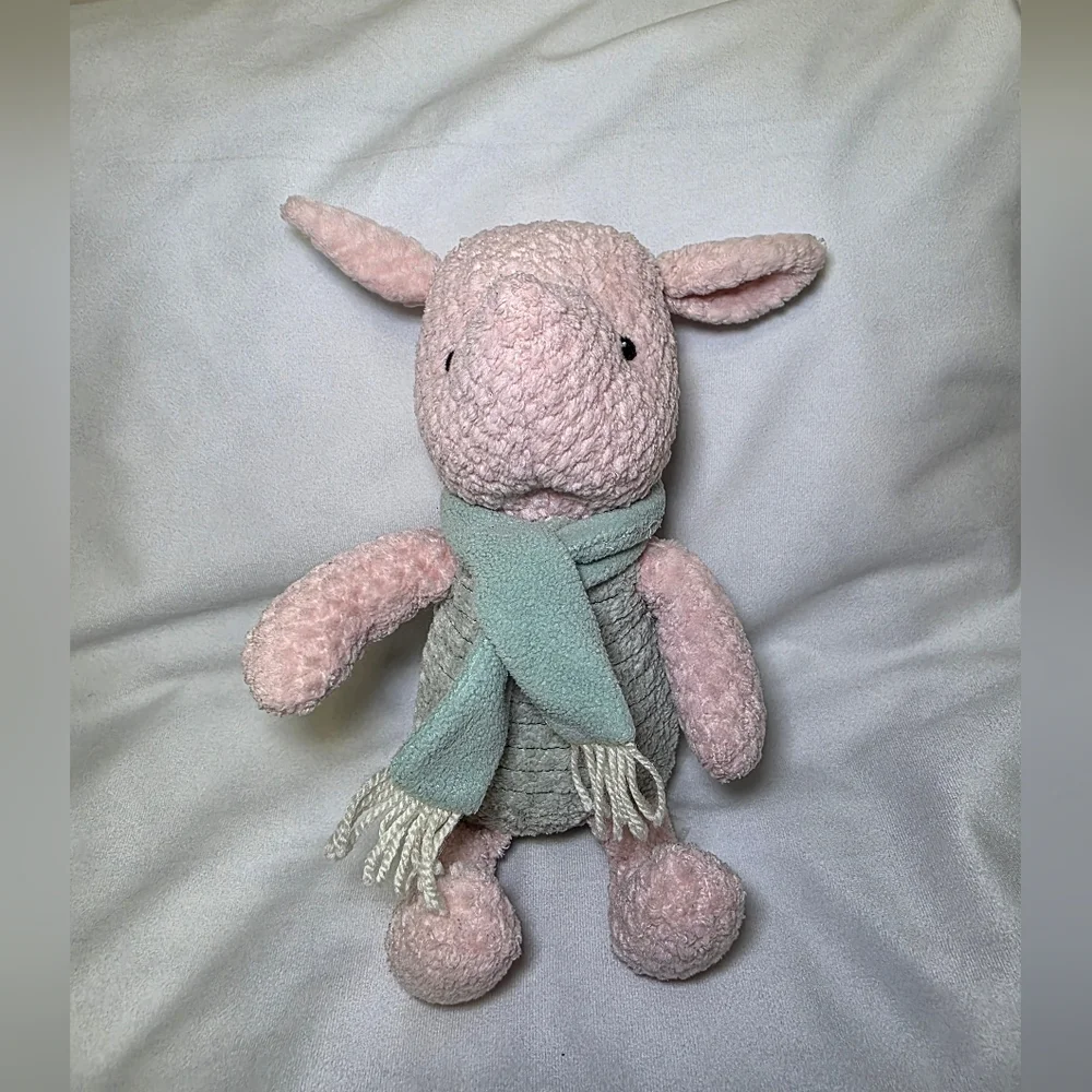 Vintage The Disney Store Stuffed Plush Chenille Winnie The Pooh Piglet Doll